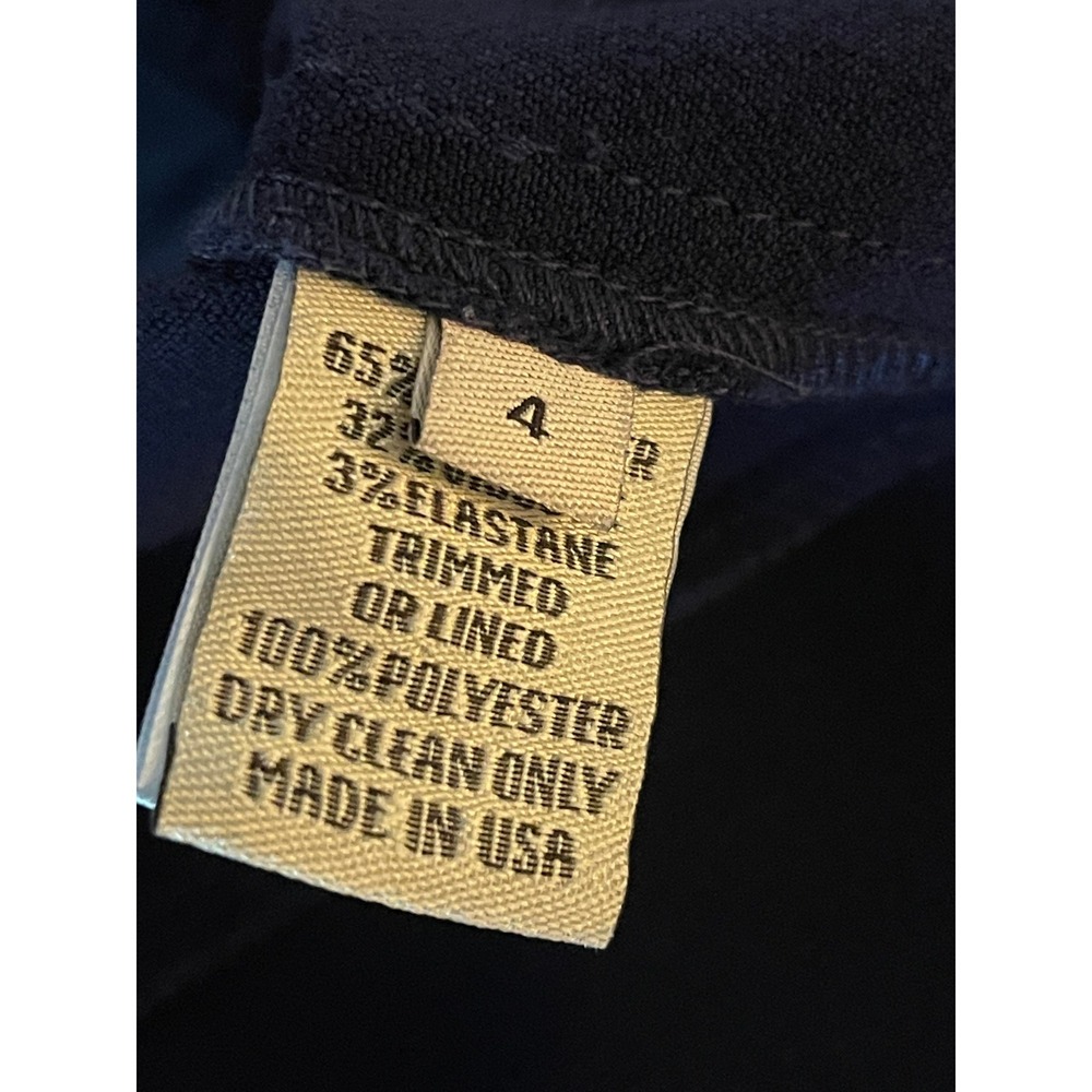 Lela Rose‎ Navy Blue Dress Keyhole Neckline Career Casual Size 4 - Picture 7 of 8